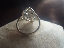Load image into Gallery viewer, Estate Edwardian Reproduction Sterling Silver Cigar Band Ring - Filigree Intricate Victorian