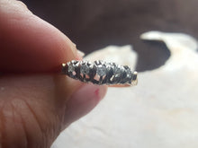 Load image into Gallery viewer, 1940s Estate Gold and Diamond Wedding Band - Vintage White Gold and Diamond Wedding Ring