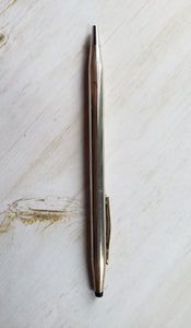 Vintage Sterling Silver Cross Executive Century Ball Point Pen - mid century, 925 pen, purse pen, 1960s