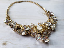 Load image into Gallery viewer, Vintage 1960s Elaborate Rhinestone and Crystal Choker - Bridal Necklace, Evening Wear, Formal Necklace, Vintage Style, Something Old