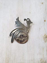Load image into Gallery viewer, Estate Sterling Silver Mexican 925 Silver Modernist 1950s 1960s brooch - Taxco, vintage Mexican jewelry, estate silver jewellery