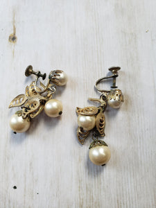 Pick a Pair of Earrings - Vintage Costume Jewelry, Estate Pearl Earrings, Estate Rhinestone Earrings, Stud Earrings, Dangle Earrings