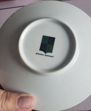 Load image into Gallery viewer, Vintage White and Silver Greek Key 1960s Tea Cup and Saucer, Bavaria, 1960s, Porcelain, QC, Mid Century Cup and Saucer