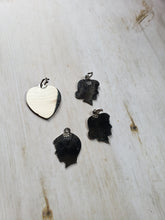 Load image into Gallery viewer, Vintage Sterling Silver 925 Silhouette Charms, Girl Profile, Boy Profile, Grandma We Love You Charm, Gift From Grandchildren