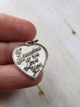 Load image into Gallery viewer, Vintage Sterling Silver 925 Silhouette Charms, Girl Profile, Boy Profile, Grandma We Love You Charm, Gift From Grandchildren