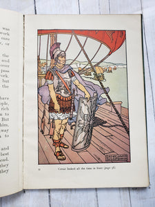Piers Plowman Histories, Greek Roman and Old English History , 1900s, Colour Plates, colour plates, vintage school book, antique history