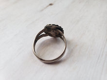 Load image into Gallery viewer, Estate Old Pawn Silver and Turquoise Navajo Ring - vintage First Nations jewelry, Native American Turquoise and Silver jewellery, antique