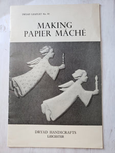 Vintage Mid Century 1960s Paper Mache Booklet - 15 Pages, Vintage Crafts, Papier Mâché, DIY crafts, vintage crafts, booklet, ephemera