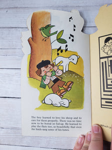 Vintage Children's Activity Books Story Books, 1960s 1970s Boolik Tells, Collection Toft of Hair, Tactile Books, Furry Books, vintage kids